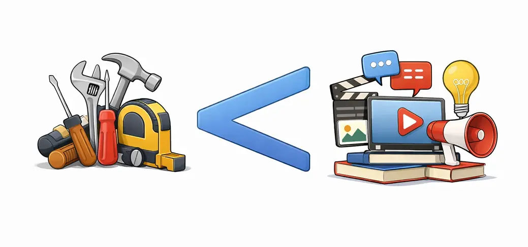 콘텐츠 중심 홈페이지 개념